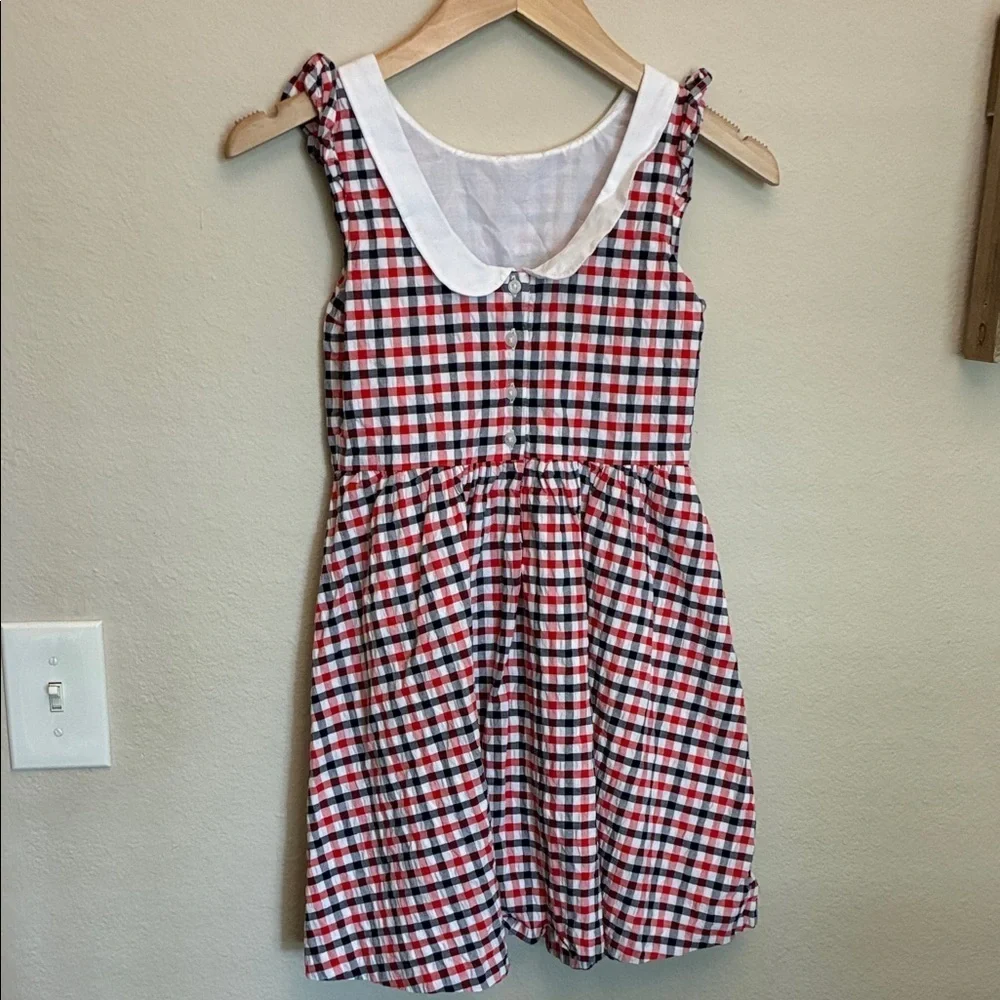 Janie and Jack Red and Blue Plaid Dress